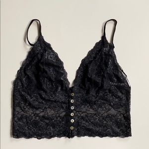 Free People Lace Bra Crop Size L